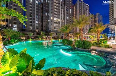 Căn hộ chung cư 2PN trang bị nội thất hiện đại